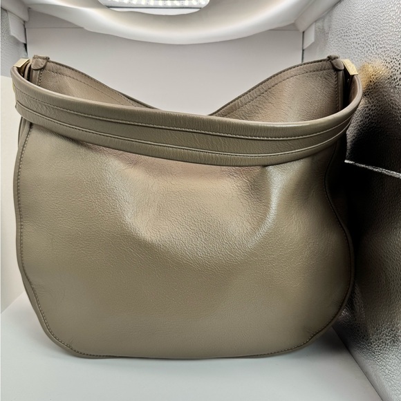 Furla Dark Taupe Leather Italian Hobo Bag - LIKE NEW - Picture 4 of 8